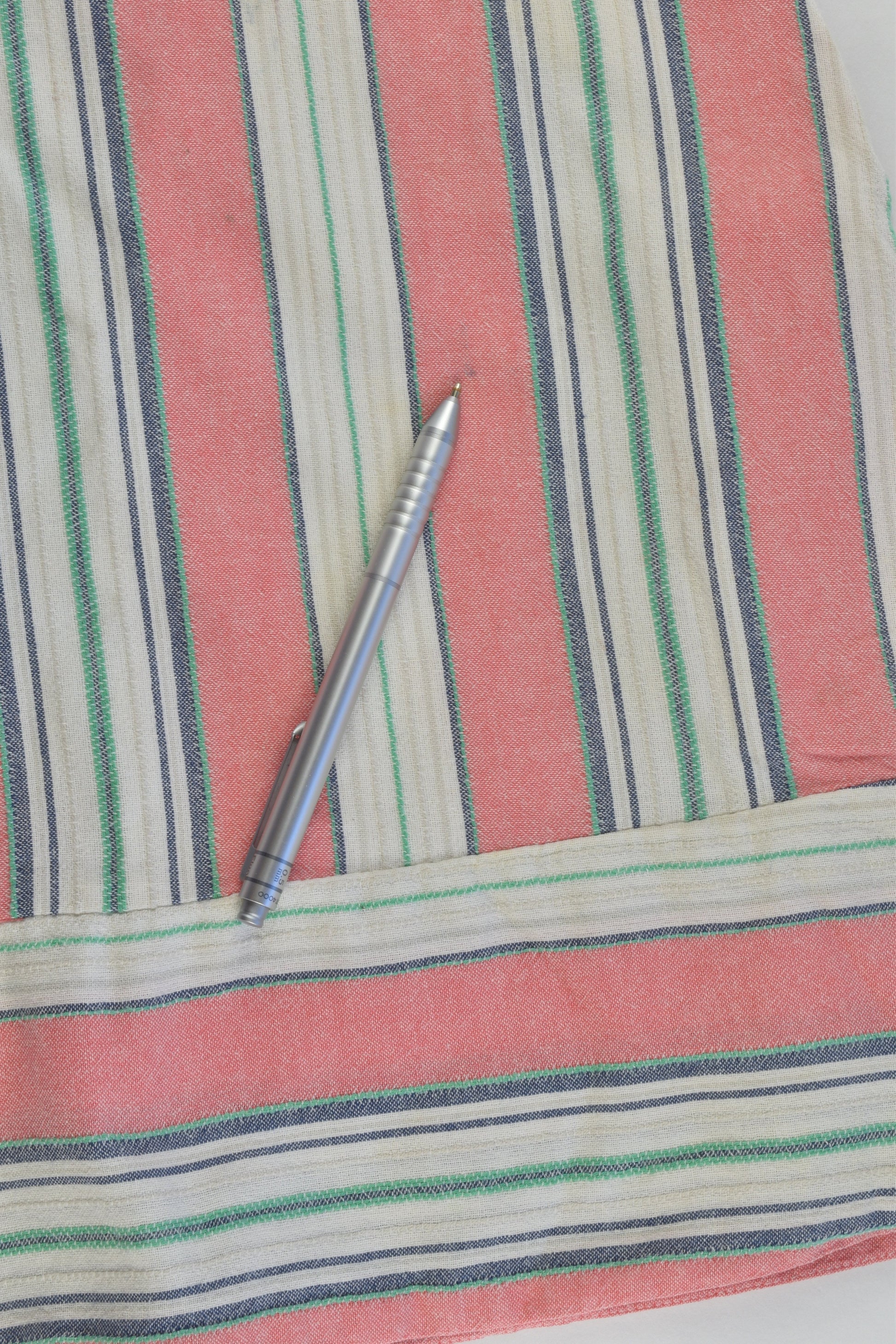 Next (UK) Size 4-5 (110 cm) Lined Striped Linen-feel Dress