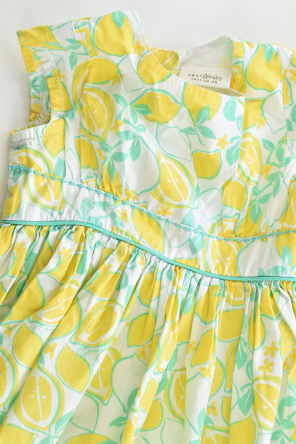 Next UK Size 6-9 months Lemon Dress