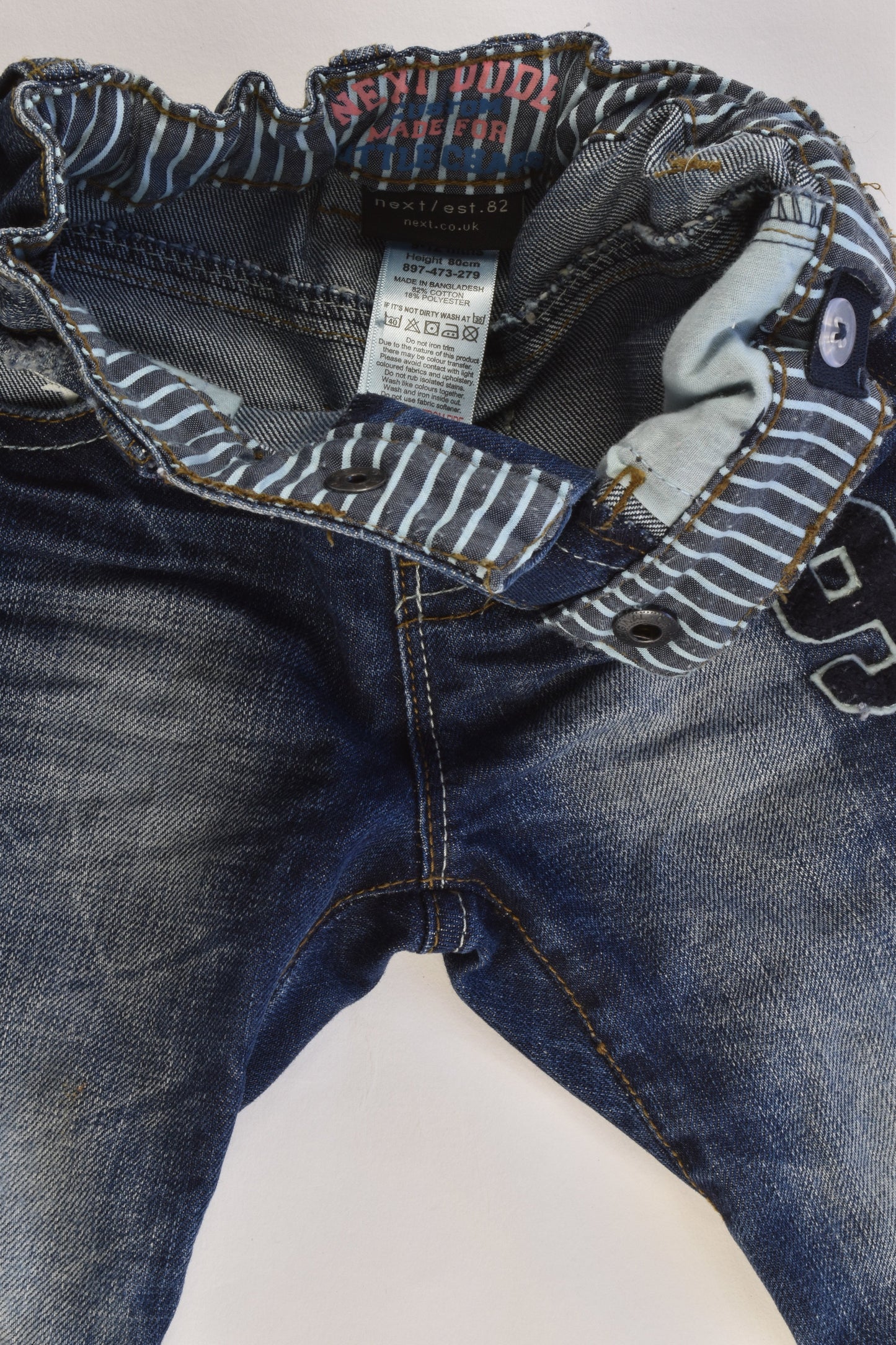 Next UK Size 9-12 months (80 cm) Denim Pants