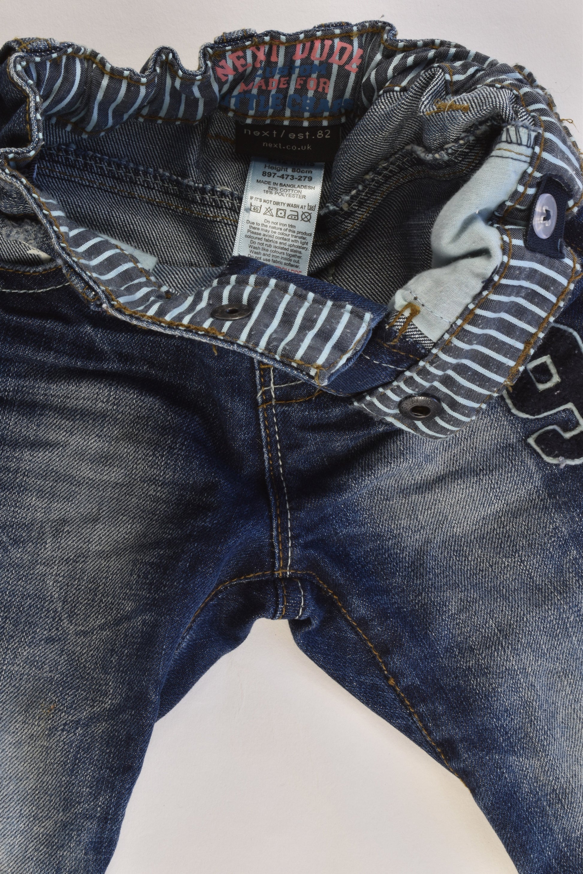Next UK Size 9-12 months (80 cm) Denim Pants