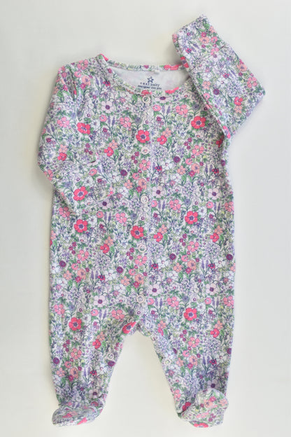 Next (UK) Size Up to 1 month Floral Footed Romper