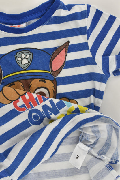 Nickelodeon Size 2 Paw Patrol 'Chase Is On The Case' T-shirt