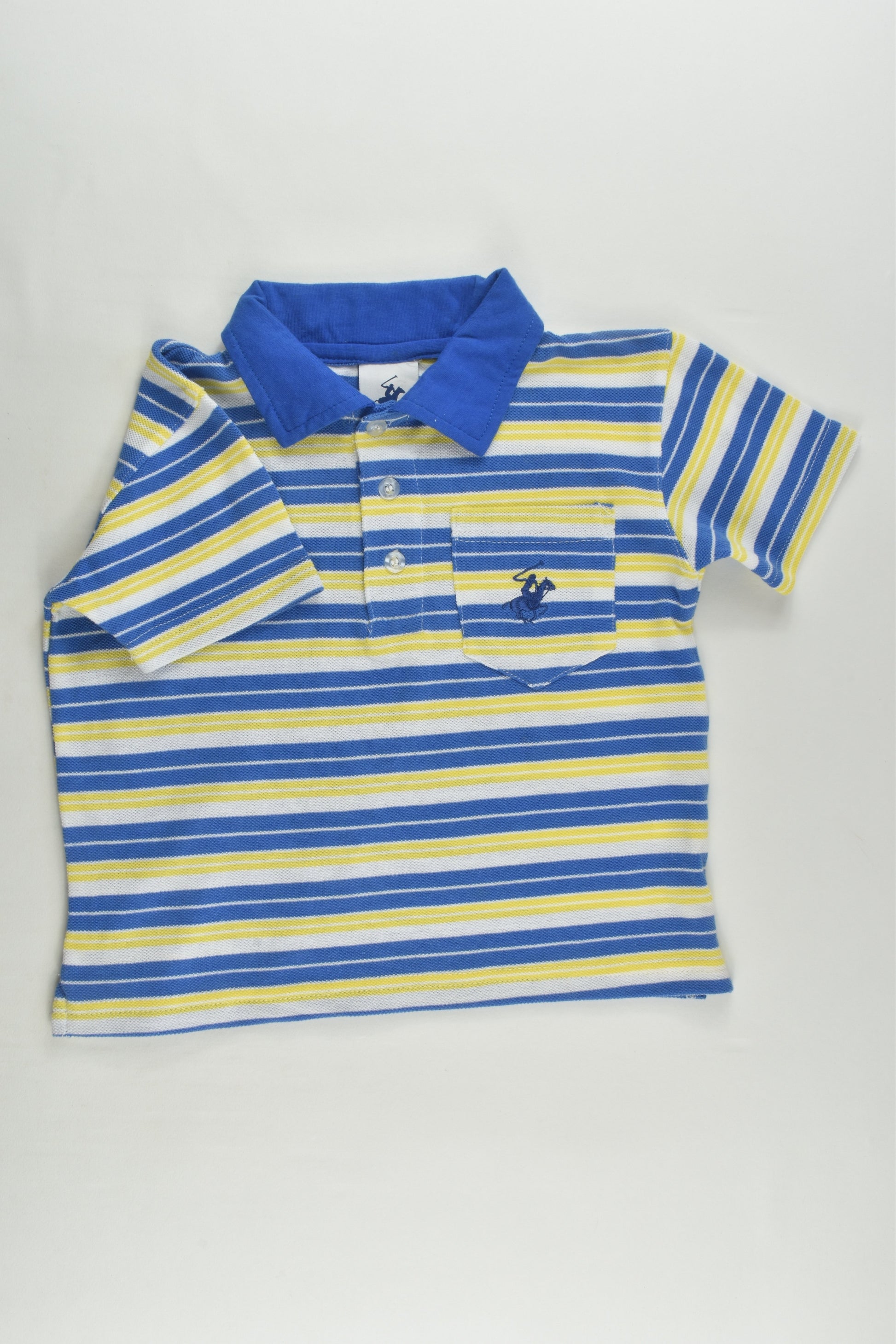 No Brand Size 3 Striped Polo Shirt