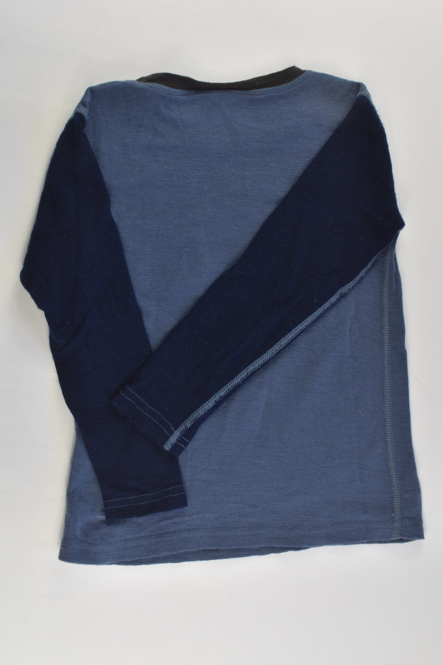 North South Size 5 Blue Merino Top