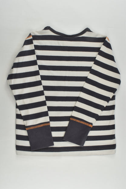 Nosh Organics Size 5-6 (110/116 cm) Striped Camera Top