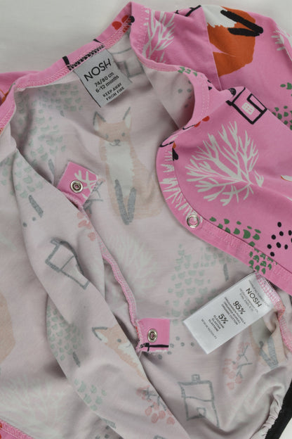 Nosh Size 0-1 (74/80 cm) Fox Wrap Bodysuit