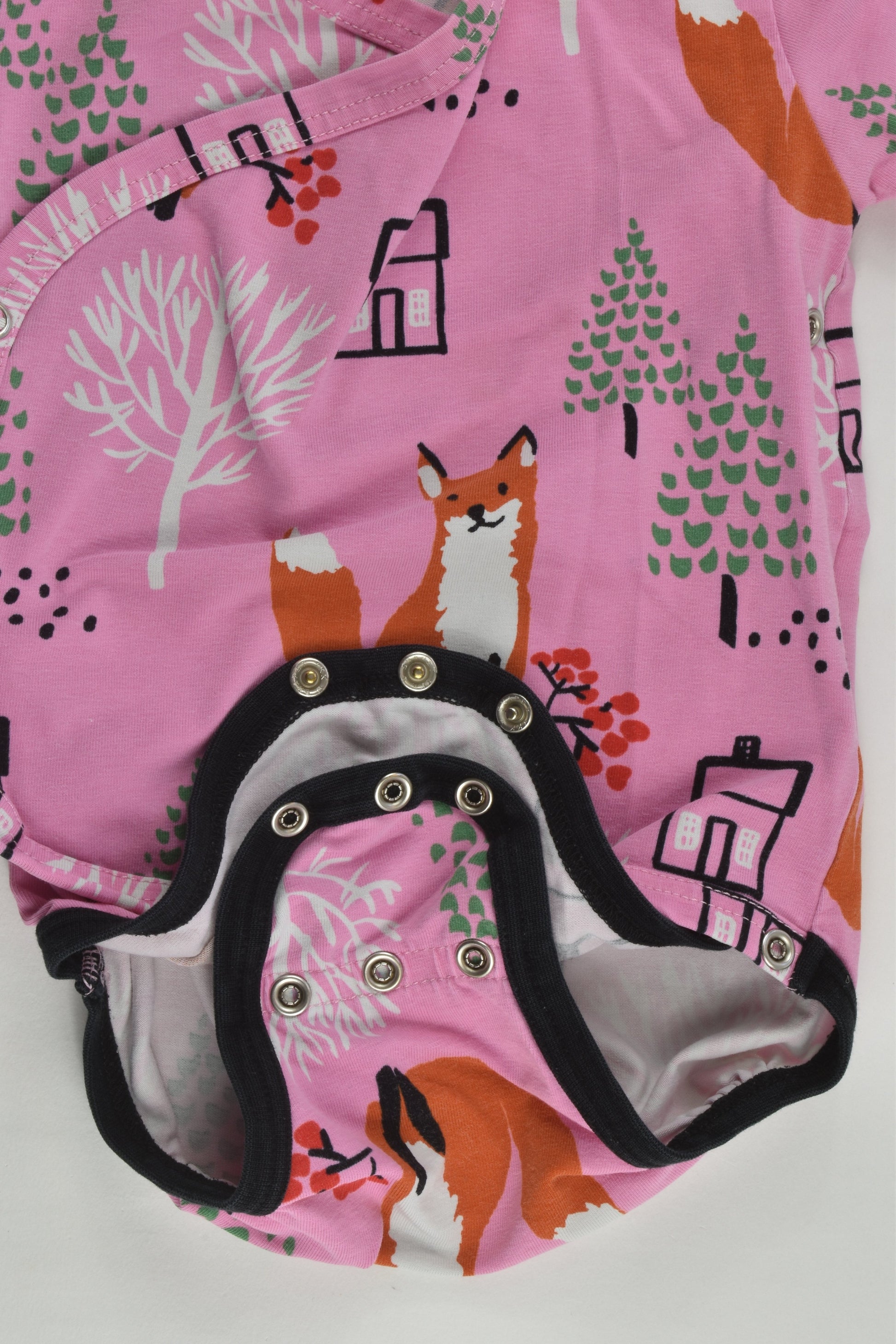 Nosh Size 0-1 (74/80 cm) Fox Wrap Bodysuit