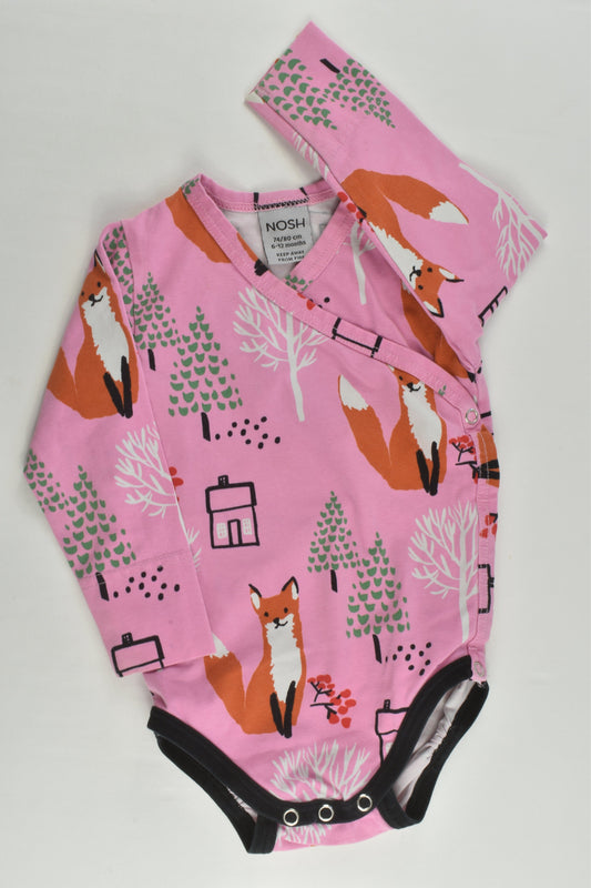 Nosh Size 0-1 (74/80 cm) Fox Wrap Bodysuit
