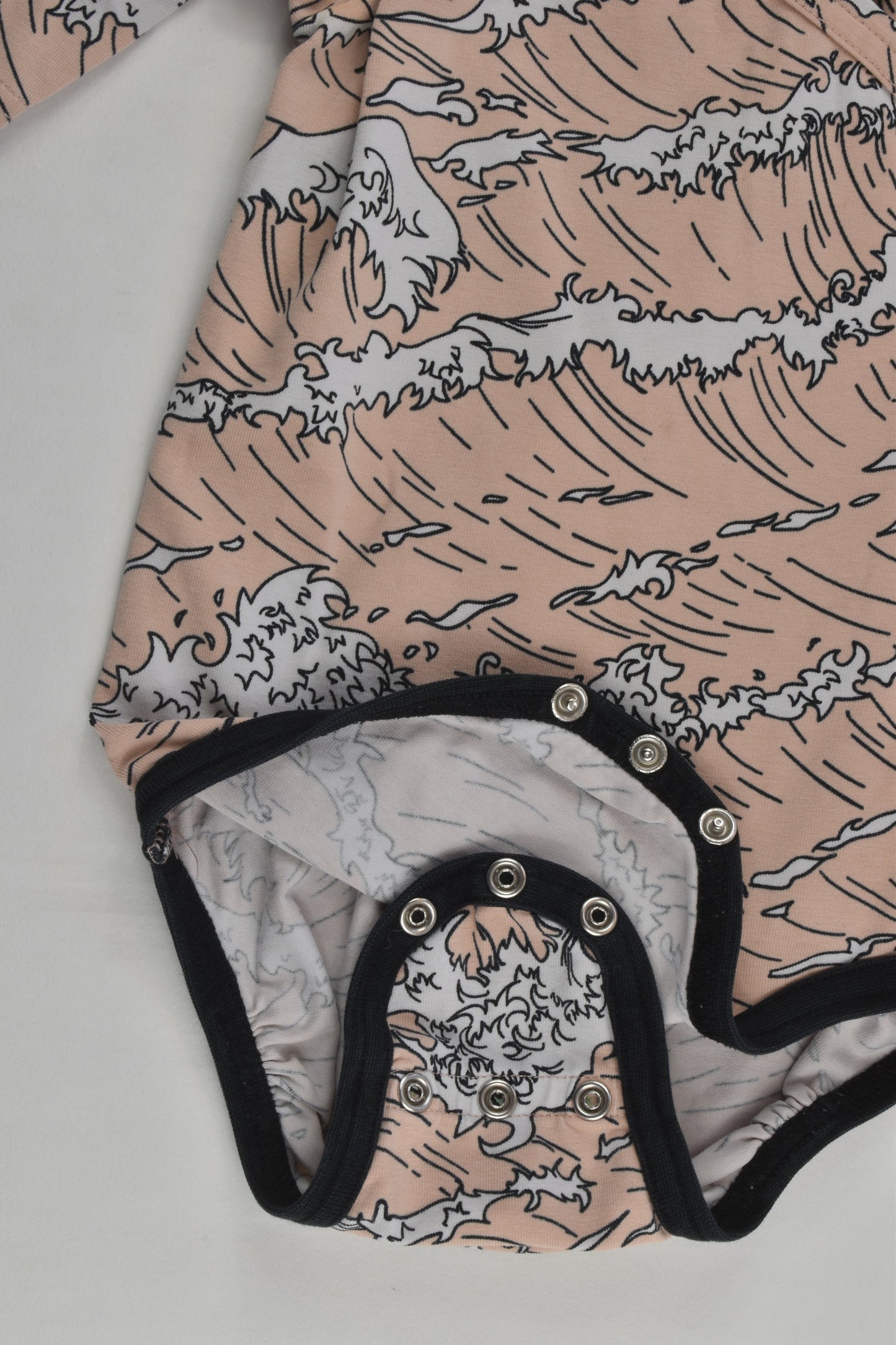 Nosh Size 0-1 (74/80 cm) Waves Wrap Bodysuit