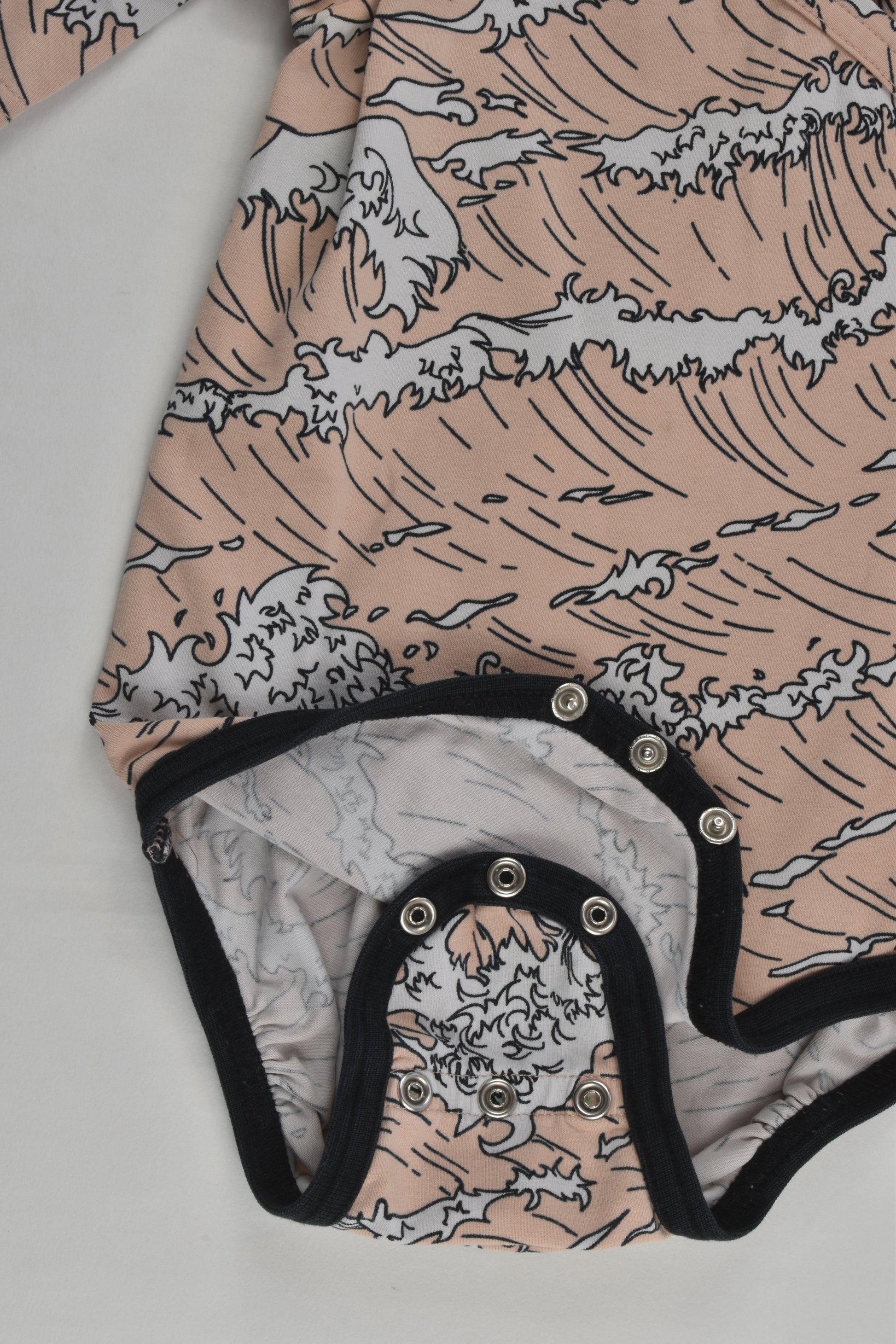 Nosh Size 0-1 (74/80 cm) Waves Wrap Bodysuit