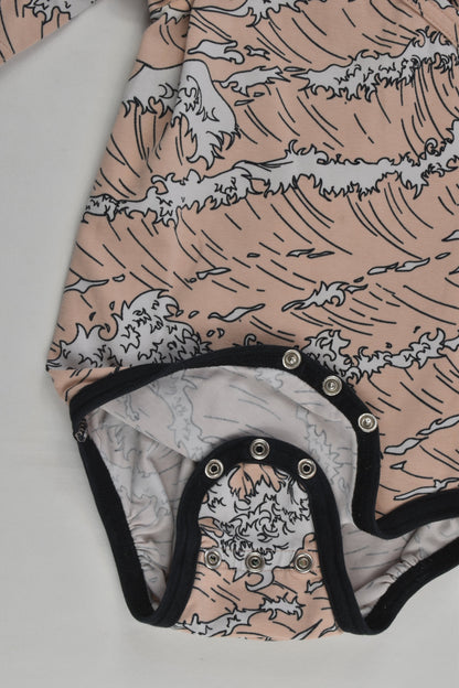Nosh Size 0-1 (74/80 cm) Waves Wrap Bodysuit