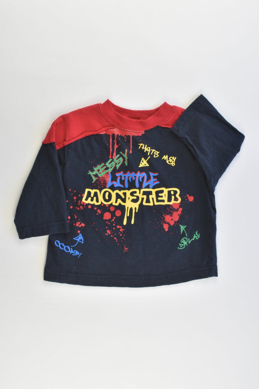 Now Size 00 'Messy Little Monster' Top