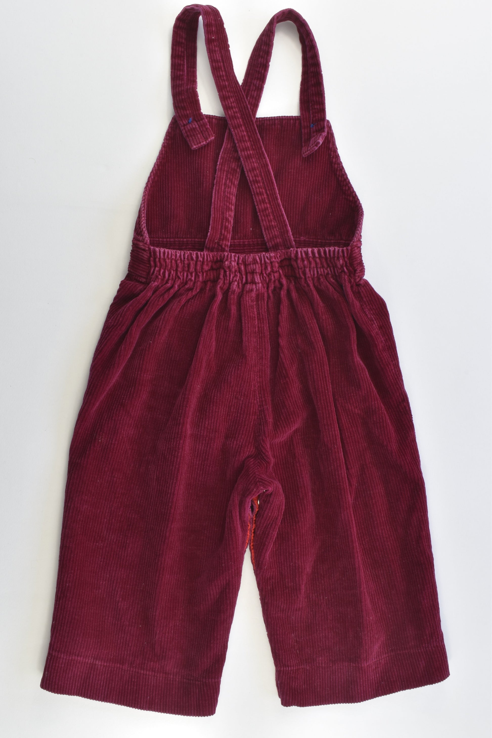 Nursery Land Size 0 Vintage Kitty and Balloon Cord Overalls