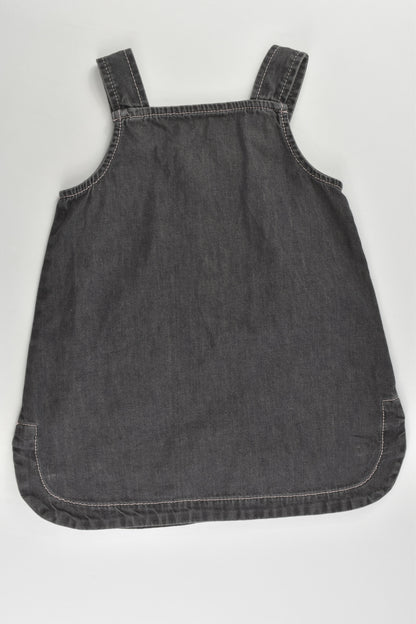 Nutmeg Size 0 (9-12 months, 80 cm) Lightweight Teddy Pockets Denim Dress