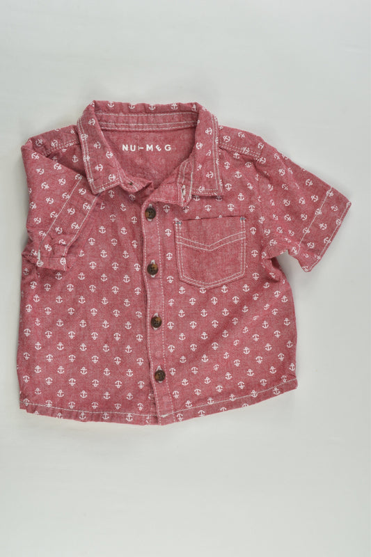 Nutmeg Size 00 (3-6 months) Nautical Shirt
