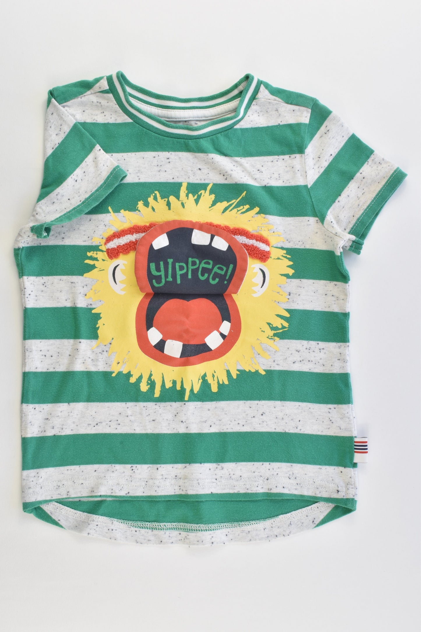 Nutmeg Size 2-3 Monkey 'Yippee' T-shirt