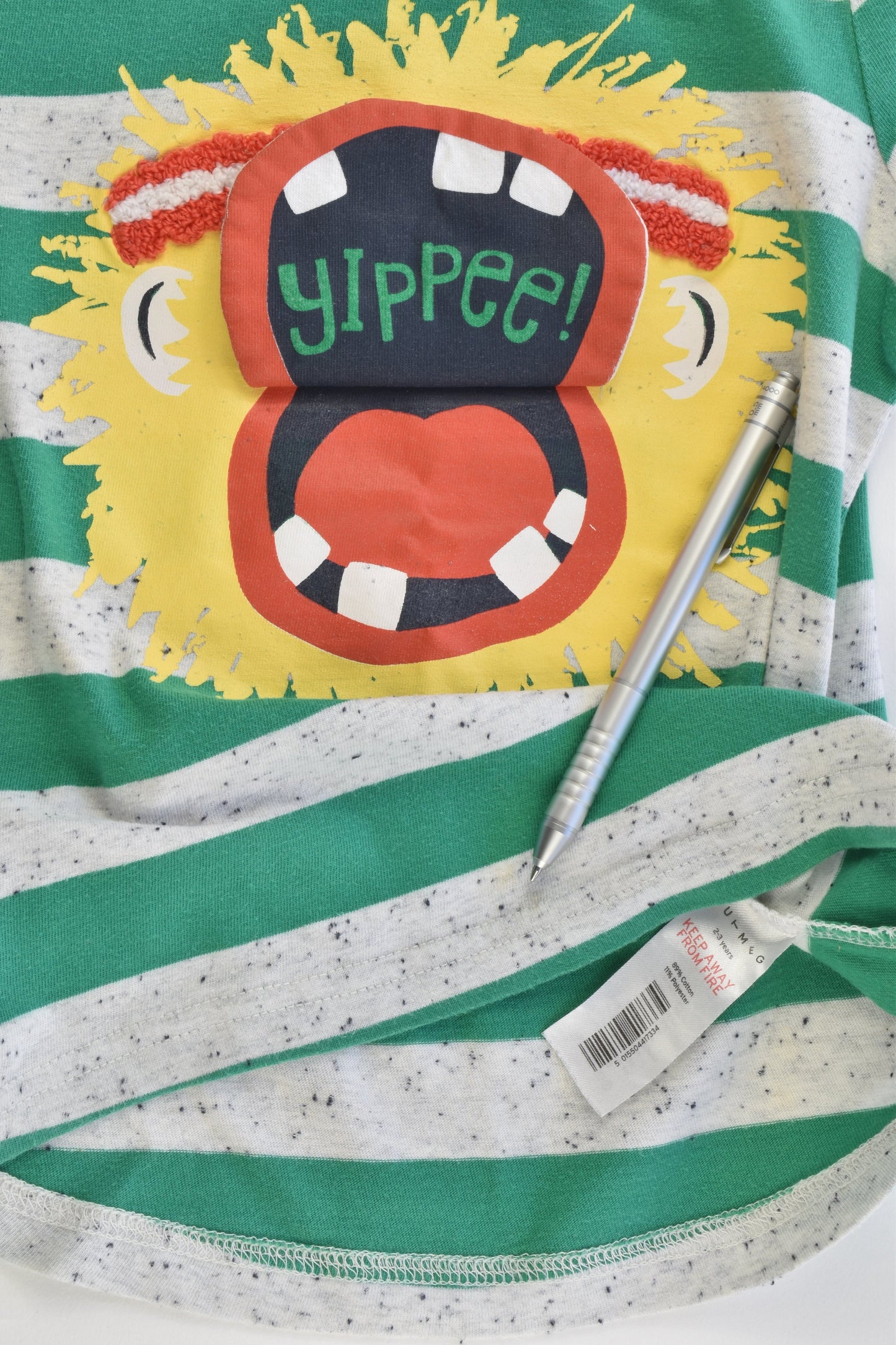 Nutmeg Size 2-3 Monkey 'Yippee' T-shirt