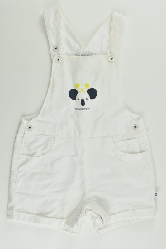 Obaïbi (France) Size 0 (9 months, 71 cm) 'Love and Protect' Short Overalls