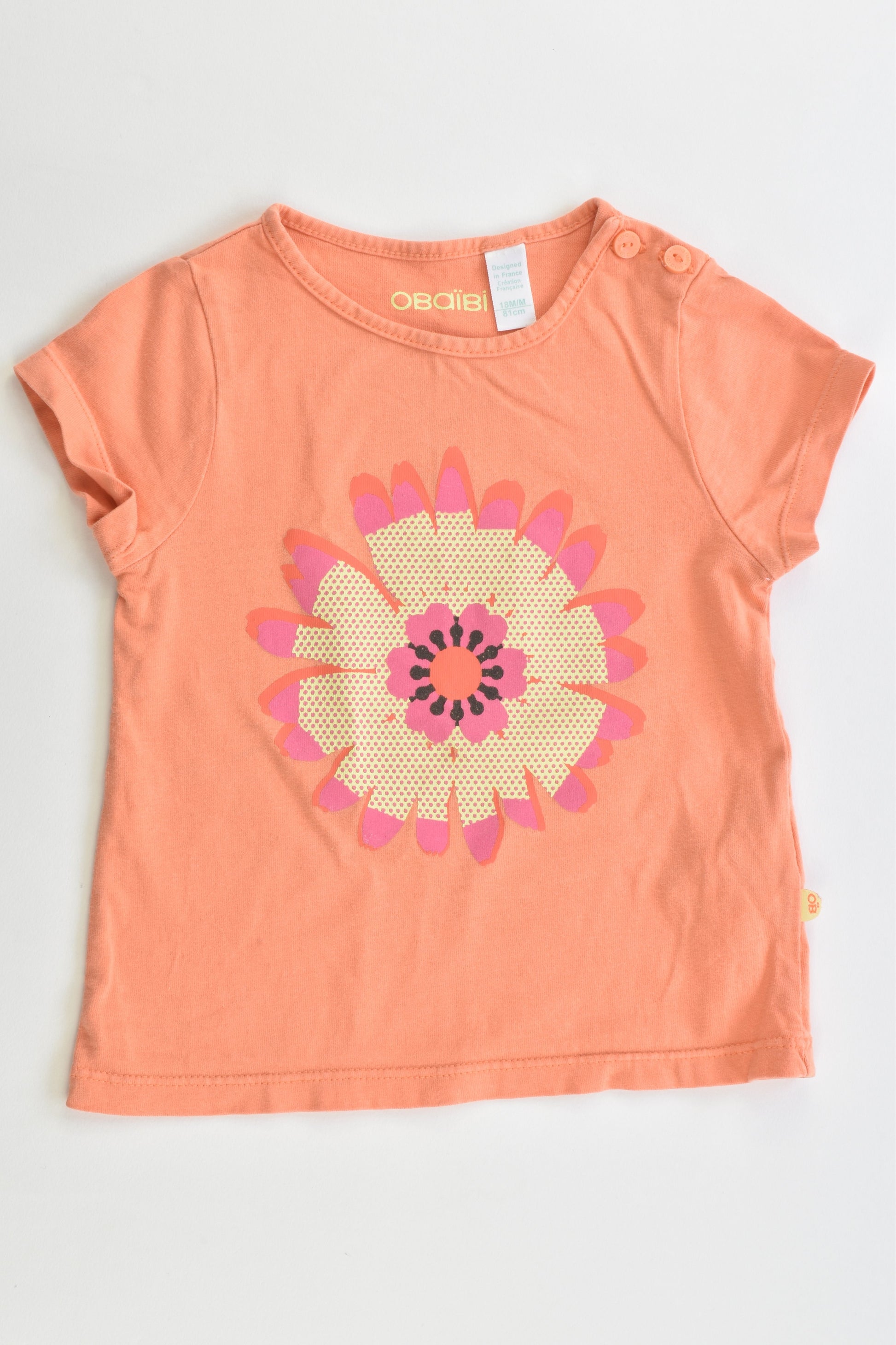 Obaïbi (France) Size 1 (81 cm, 18 months) T-shirt