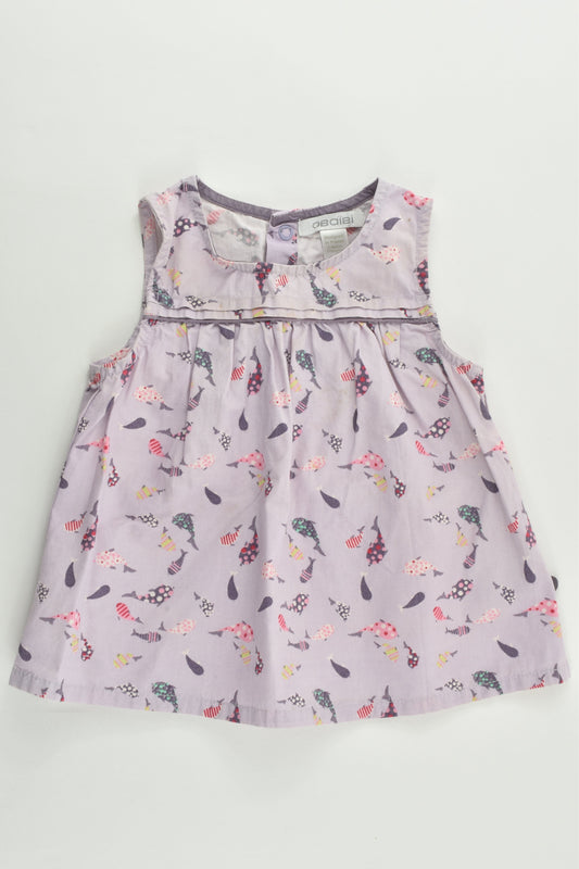 Obaïbi Size 0 (9 months, 71 cm) Fish Blouse