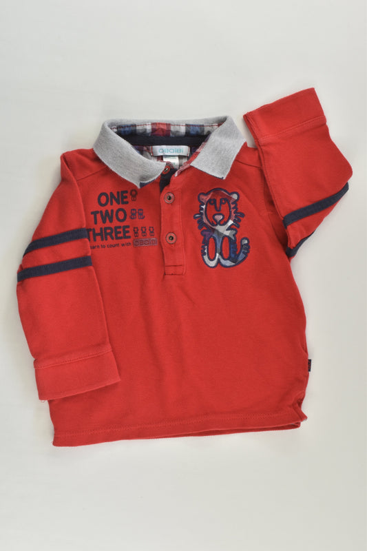 Obaïbi Size 00 (6M, 67 cm) Polo Top