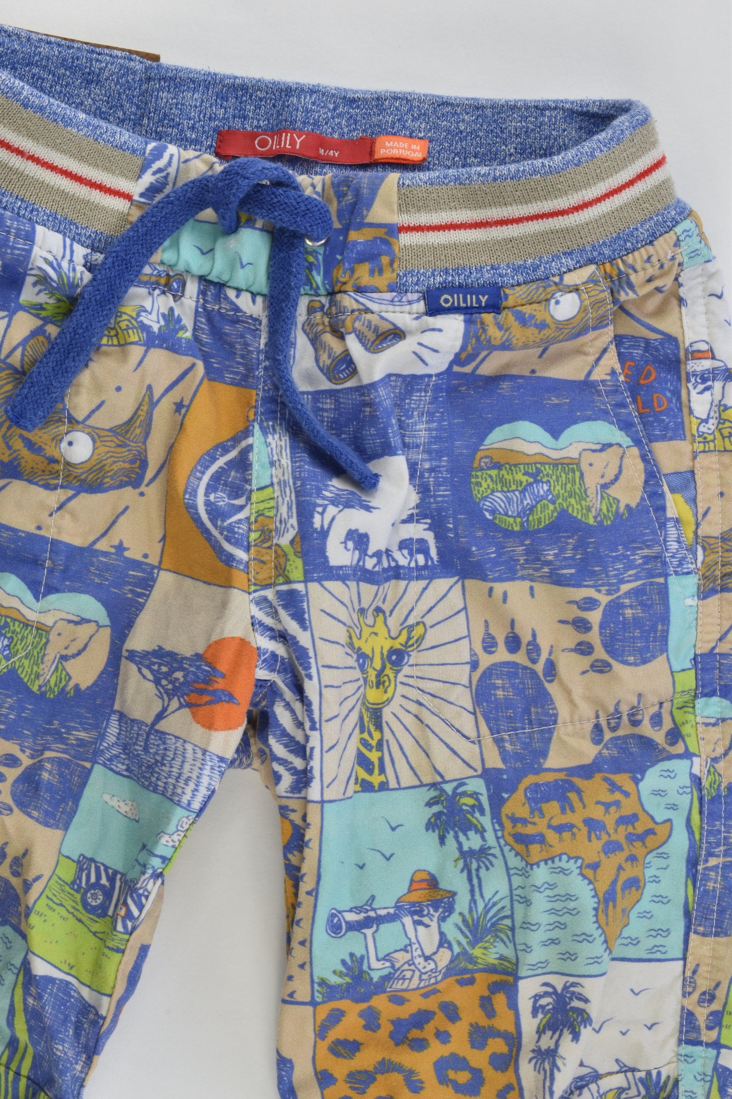 Oilily Size 4 (104 cm) Lightweight Safari Shorts
