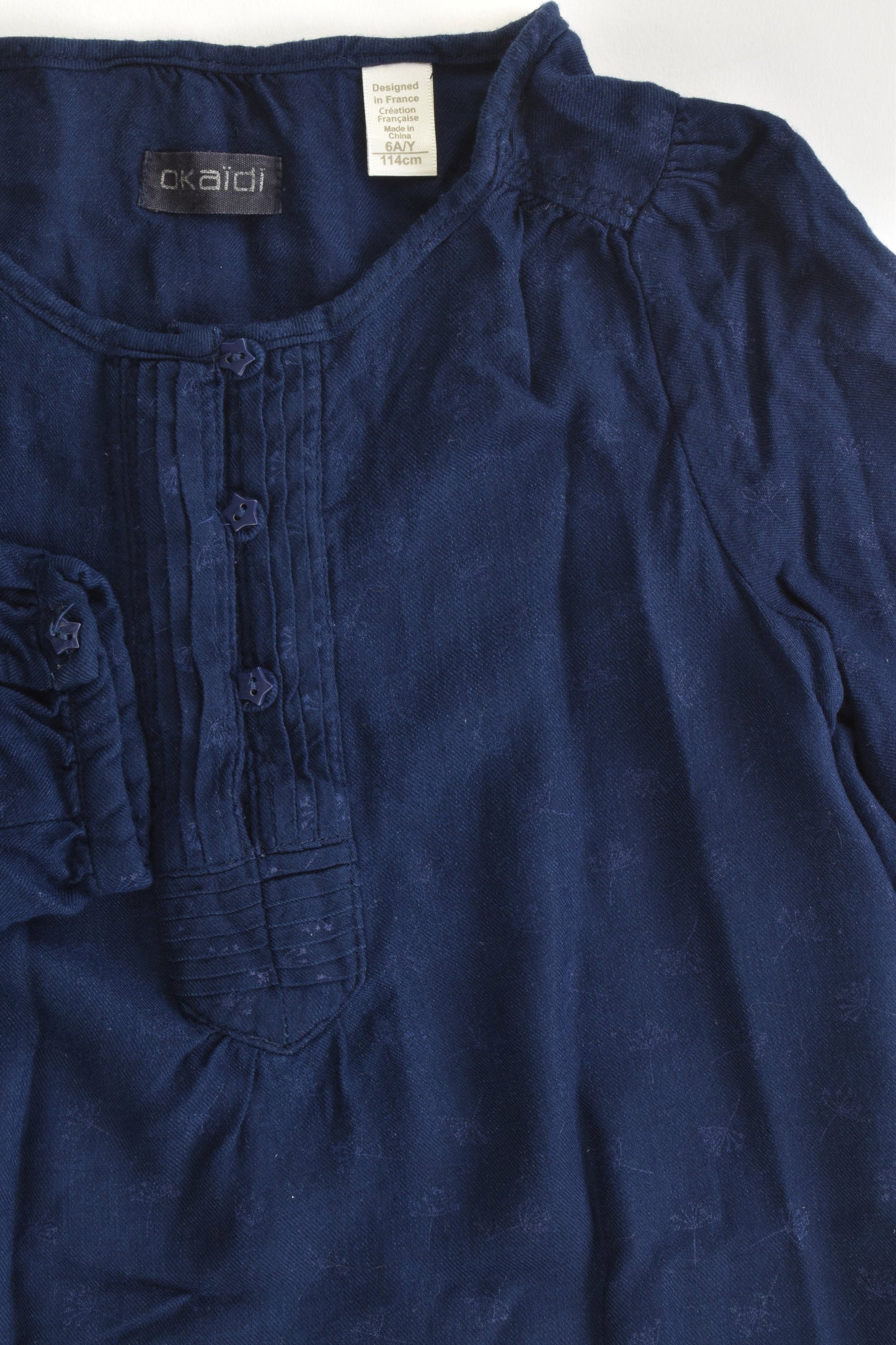 Okaïdi (France) Size 5-6 (114 cm) Blouse