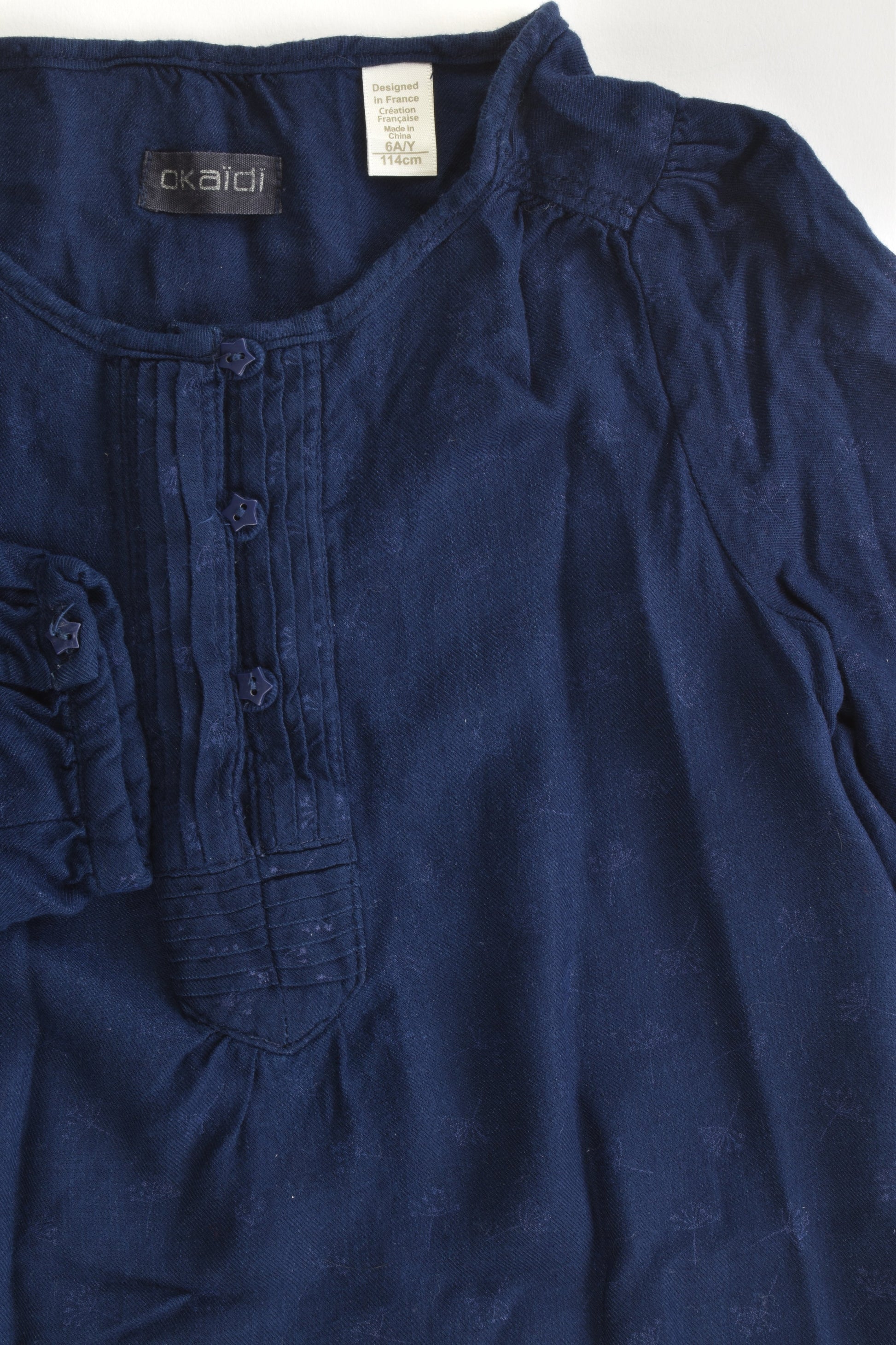 Okaïdi (France) Size 5-6 (114 cm) Blouse