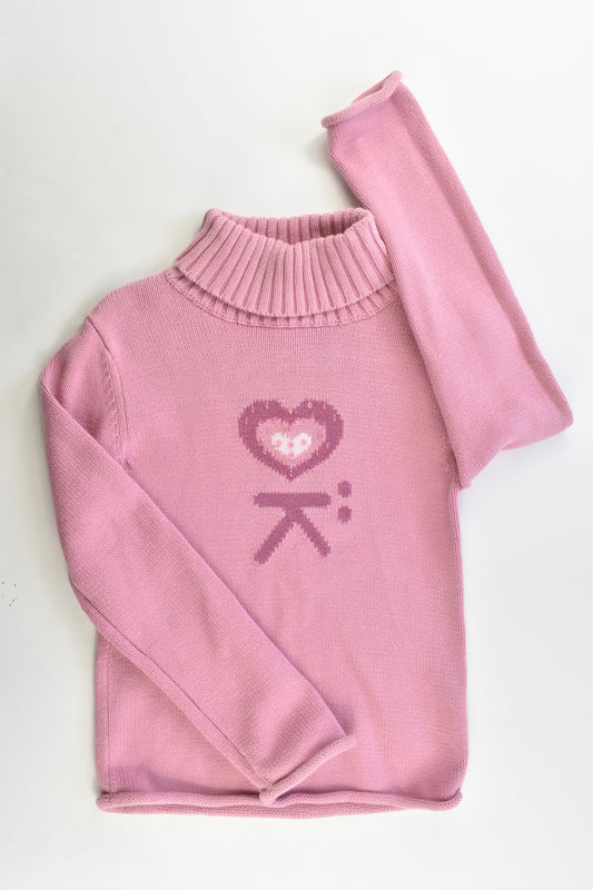 Okaïdi (France) Size 8 Knitted Polo Neck Jumper