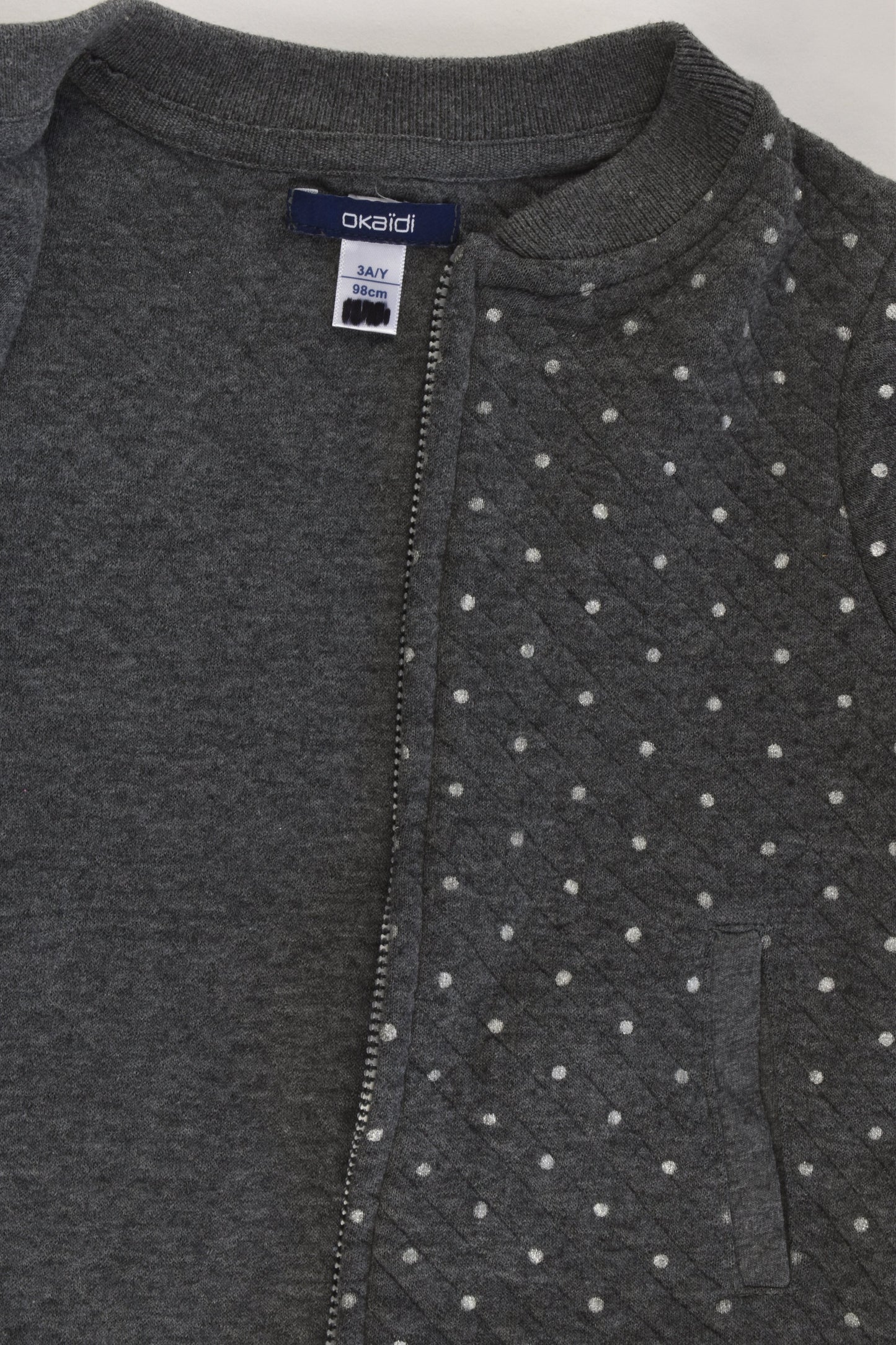 Okaïdi Size 3 (98 cm) Dots Zip Jumper