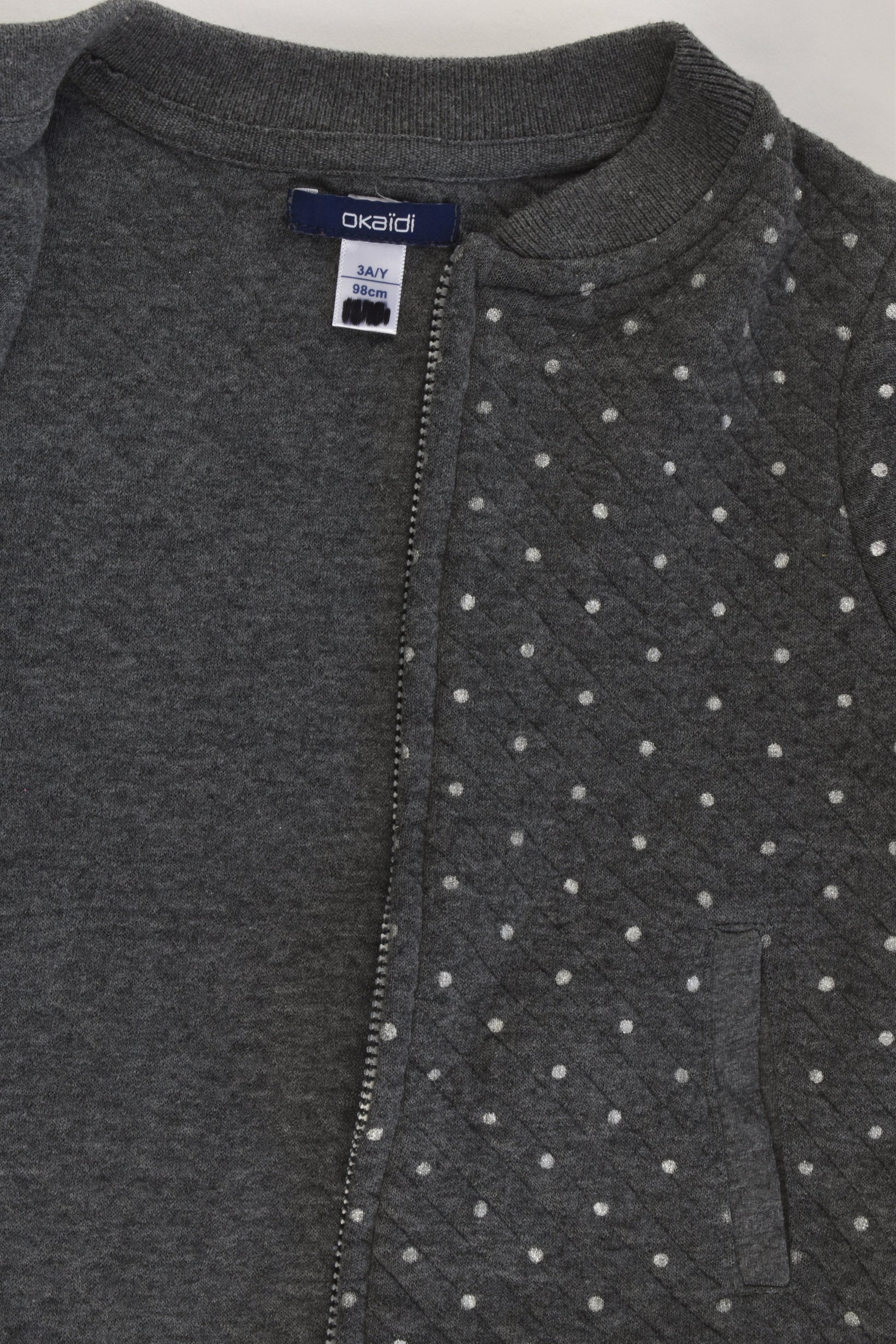 Okaïdi Size 3 (98 cm) Dots Zip Jumper