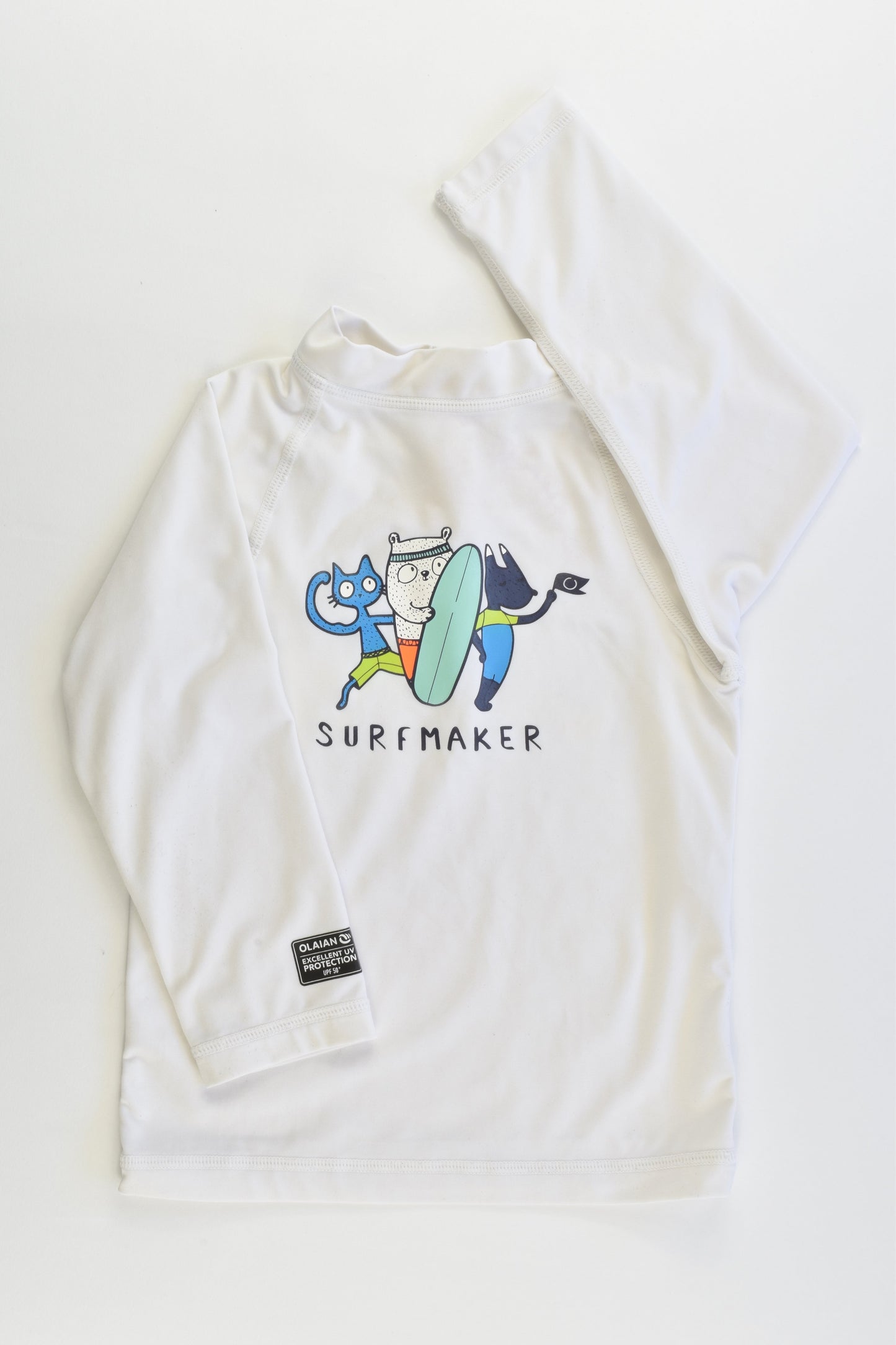 Olaian for Decathlon (France) Size 2-3 'Surfmaker' Rashie Top