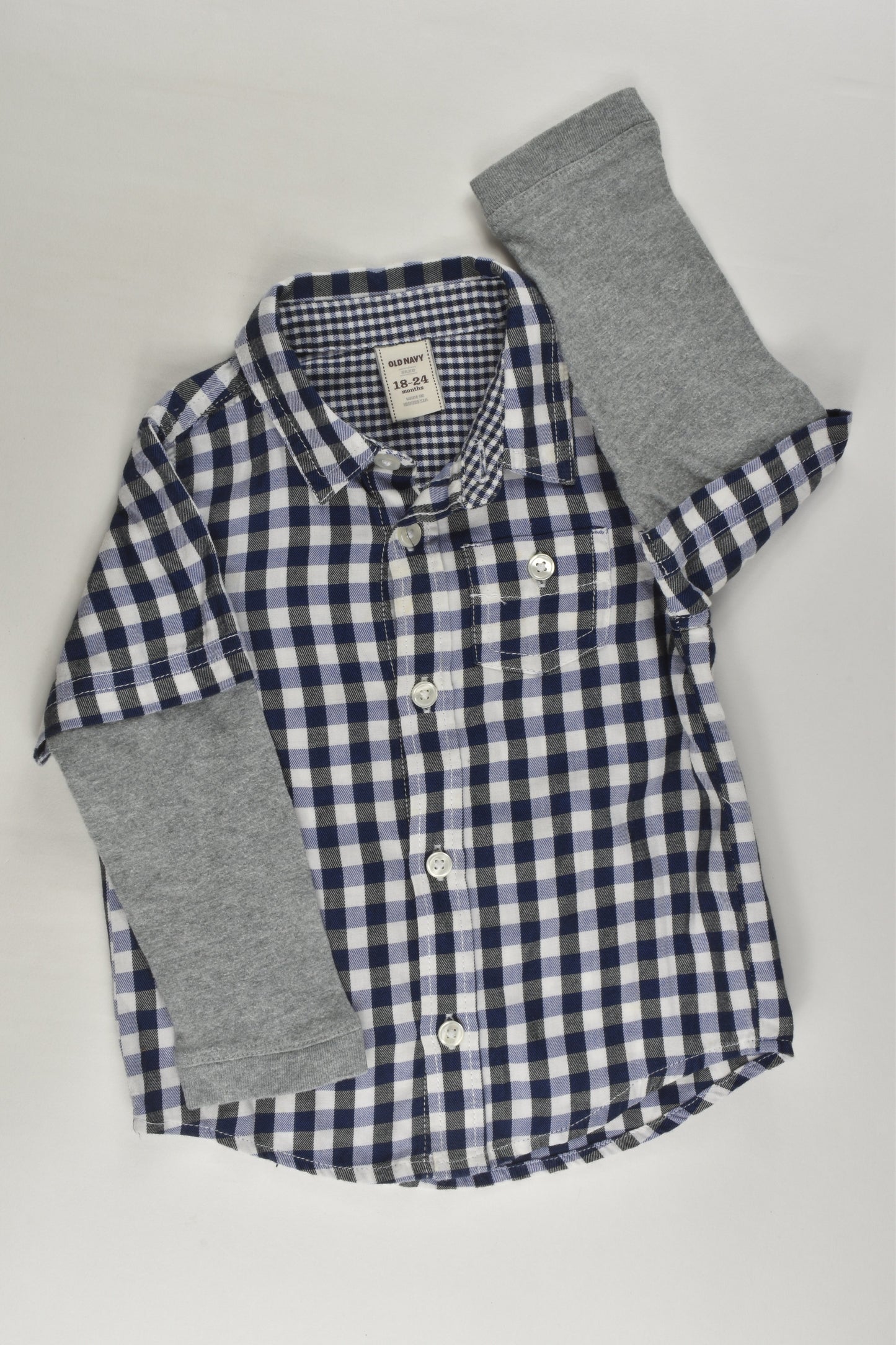 Old Navy size 2 (18-24 months) Checked Shirt