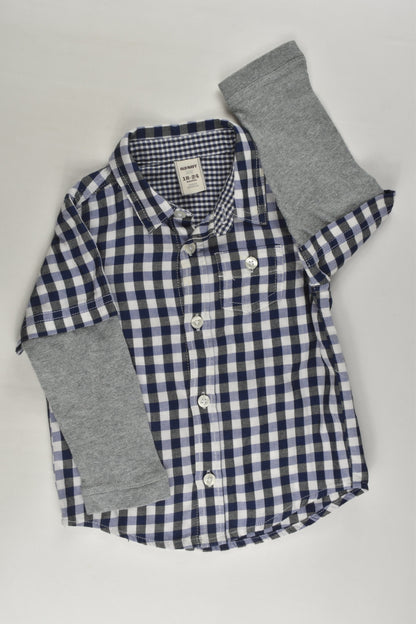 Old Navy size 2 (18-24 months) Checked Shirt