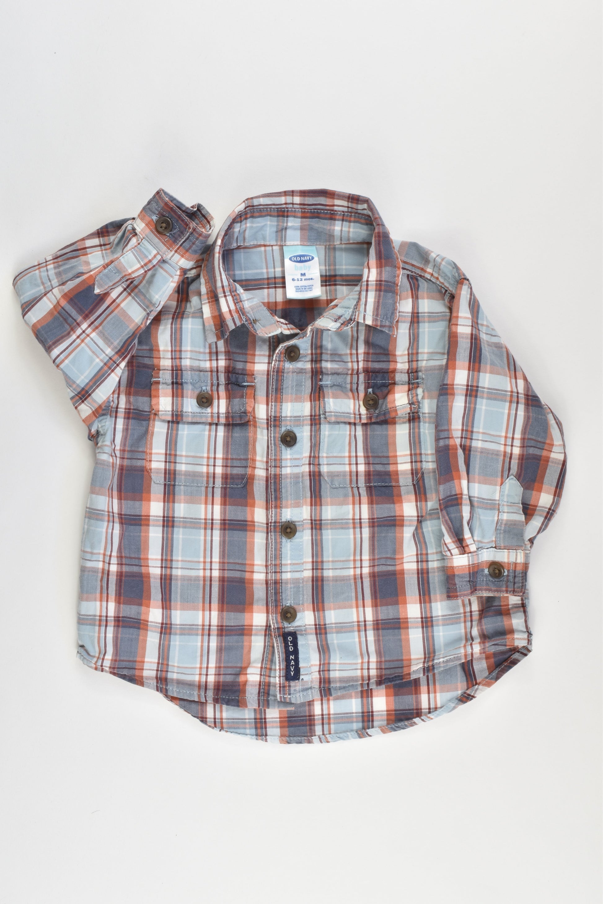 Old Navy Size 6-12 months Collared Casual Shirt