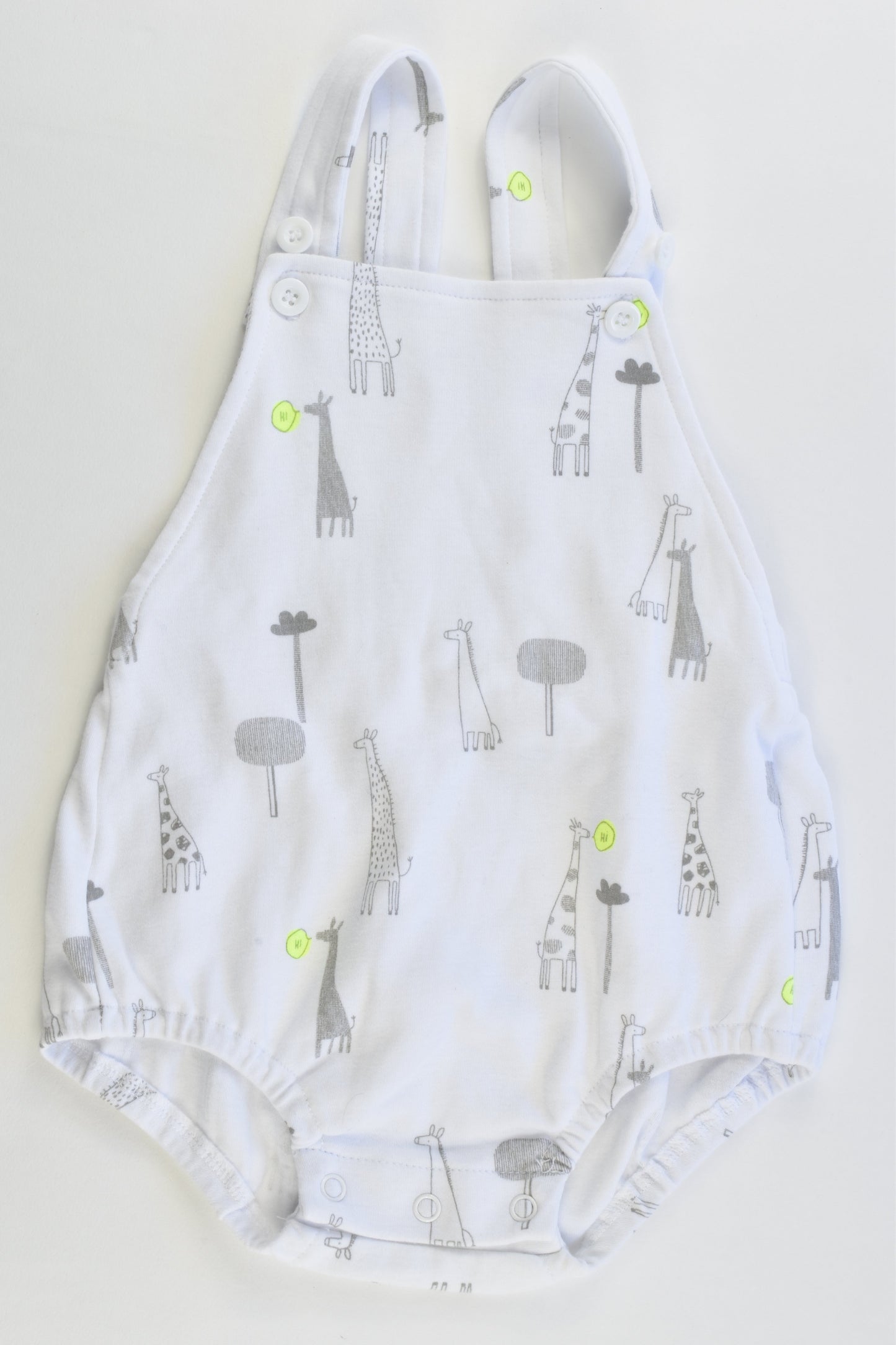 Ollie's Place Size 0 (6-12 months, 76 cm) Giraffes Summer Romper