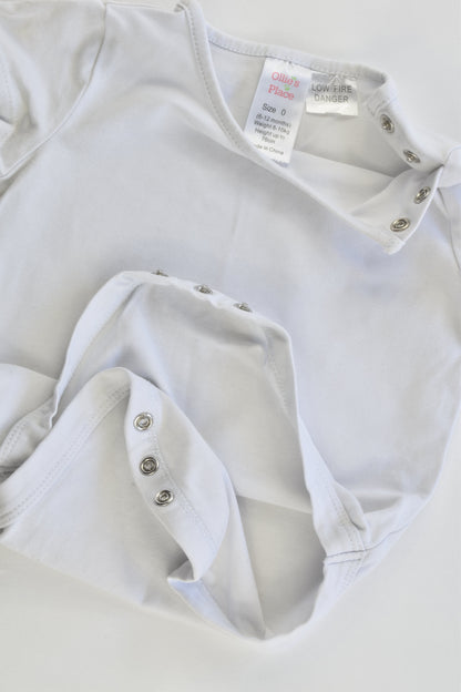 Ollie's Place Size 0 (6-12 months) White Bodysuit