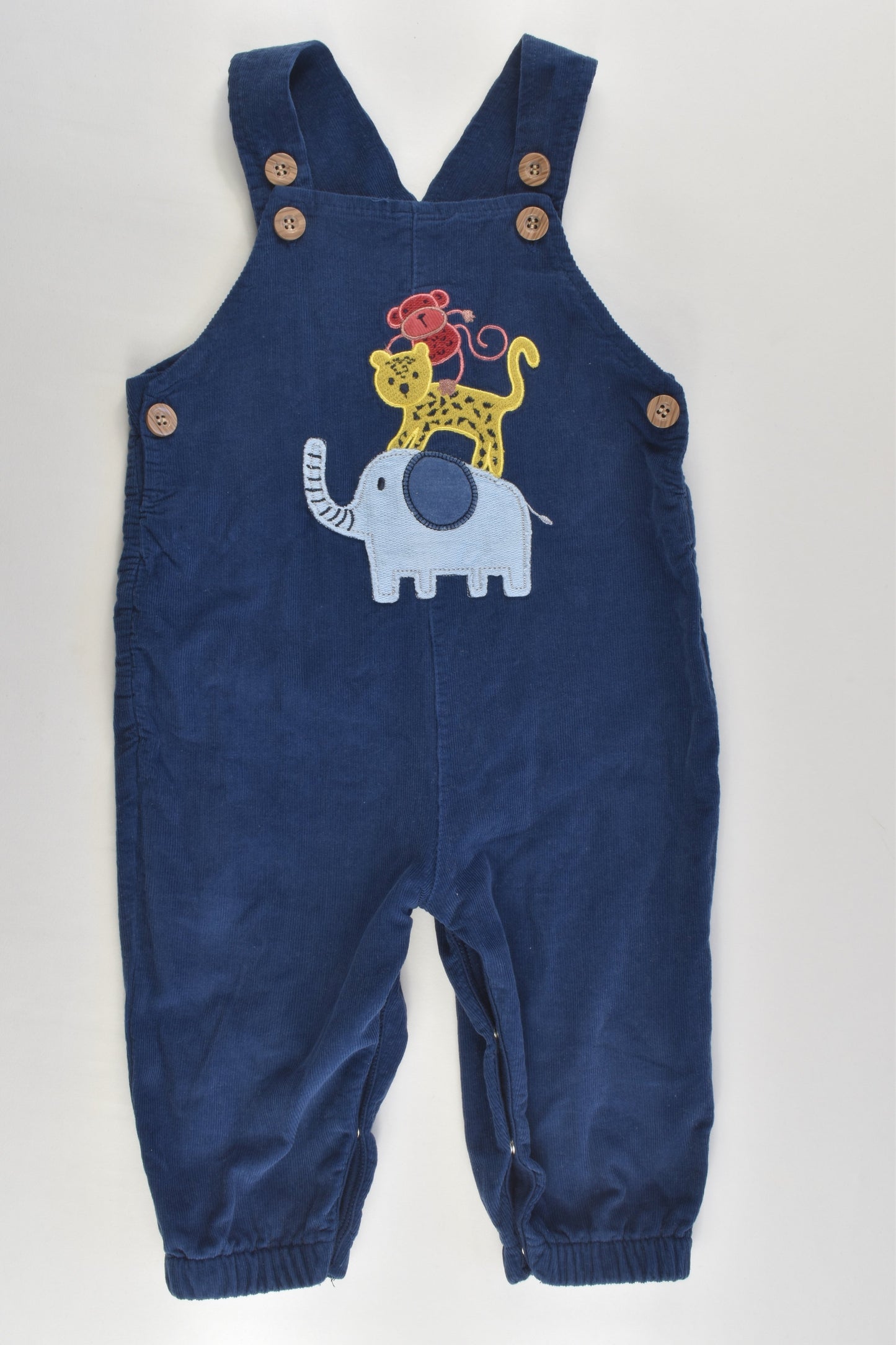 Ollie's Place Size 0 Animals Soft Lined Cord Overalls