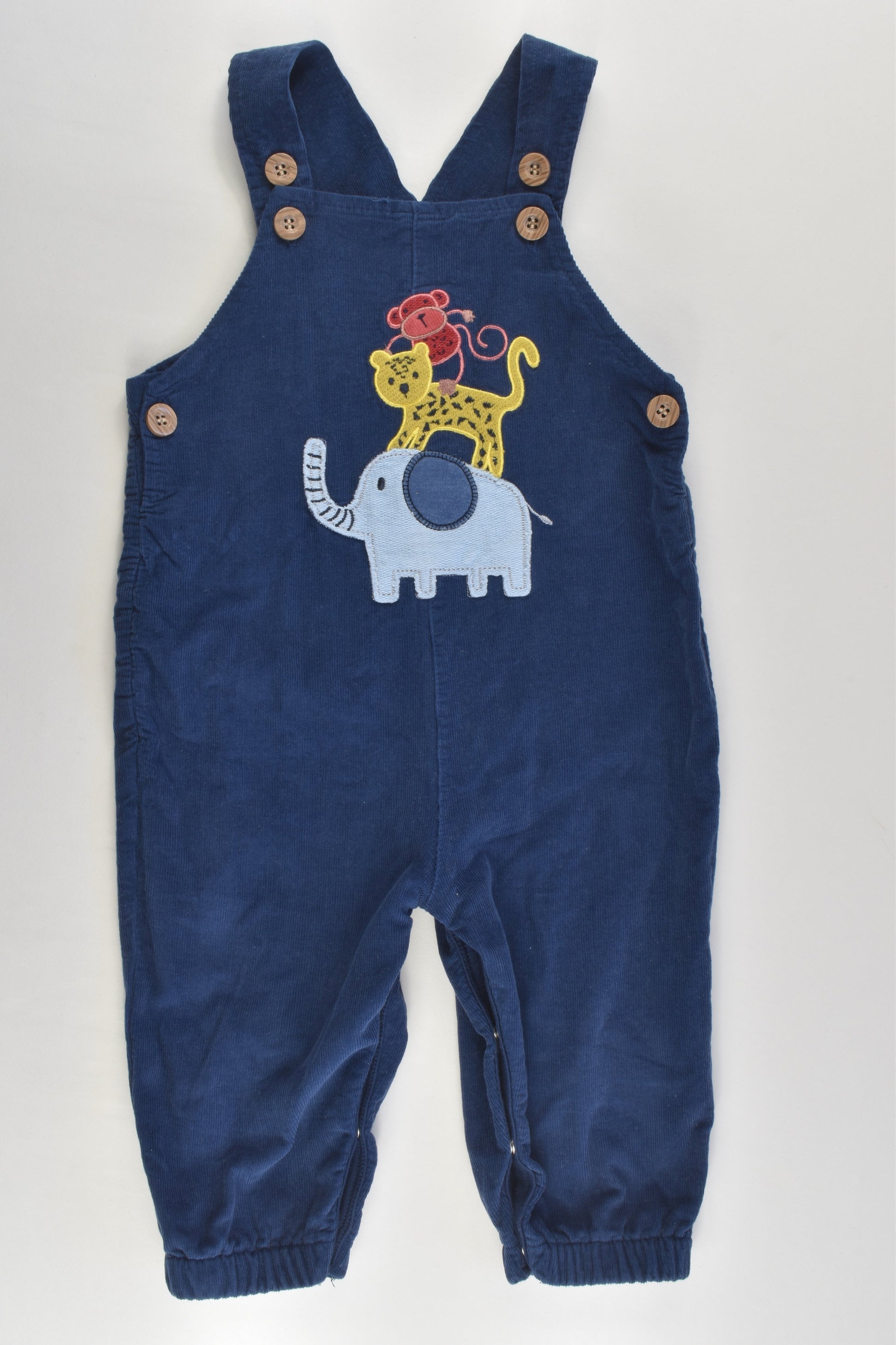 Ollie's Place Size 0 Animals Soft Lined Cord Overalls