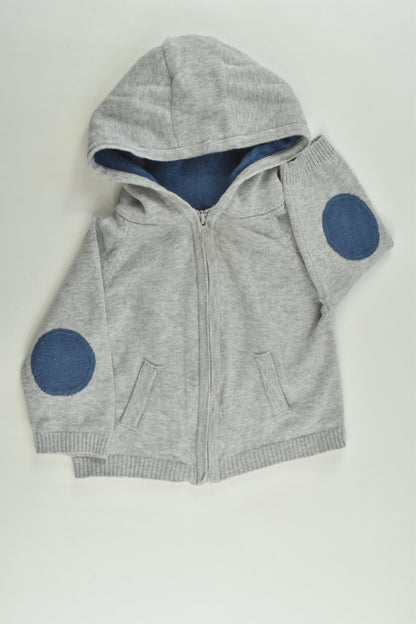 Ollie's Place Size 0 Knitted Zip Jumper