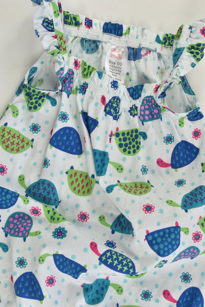 Ollie's Place Size 00 (3-6 months, 68 cm) Tortoises Summer Romper