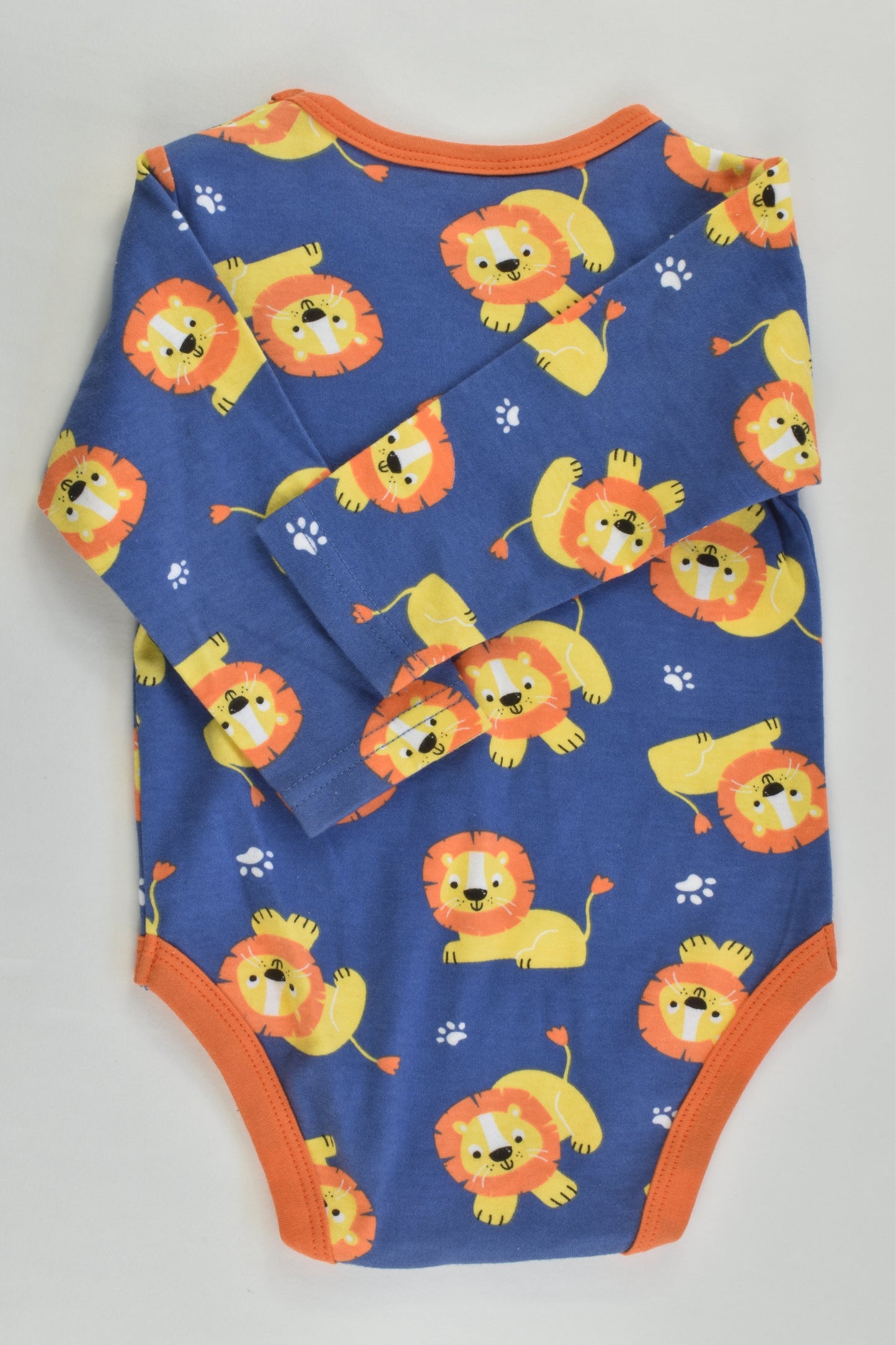 Ollie's Place Size 00 (3-6 months) Retro Lions Bodysuit