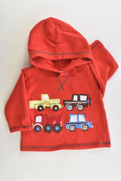 Ollie's Place Size 00 (3-6 months) Vehicles Hooded Jumper