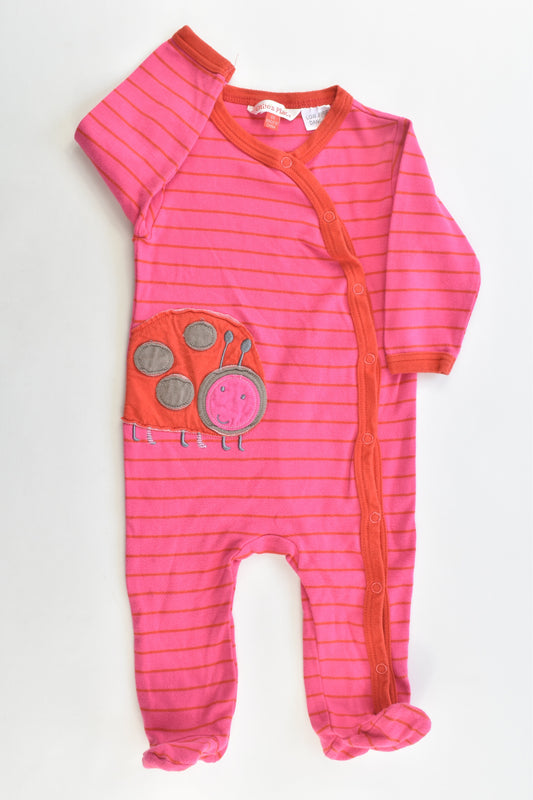 Ollie's Place Size 00 Ladybug Footed Romper