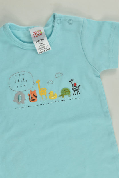 Ollie's Place Size 000 'New Little One' Short Romper