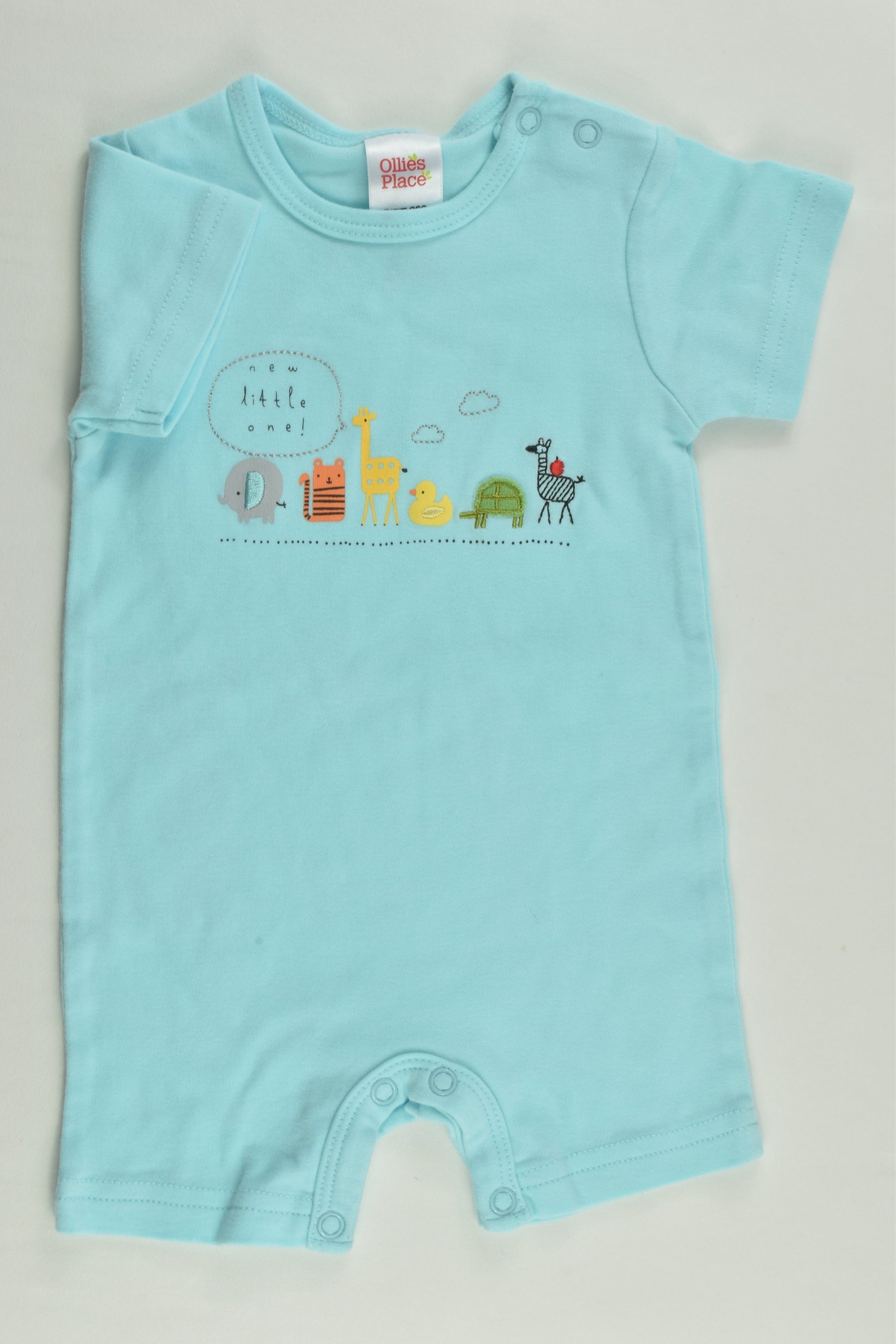 Ollie's Place Size 000 'New Little One' Short Romper