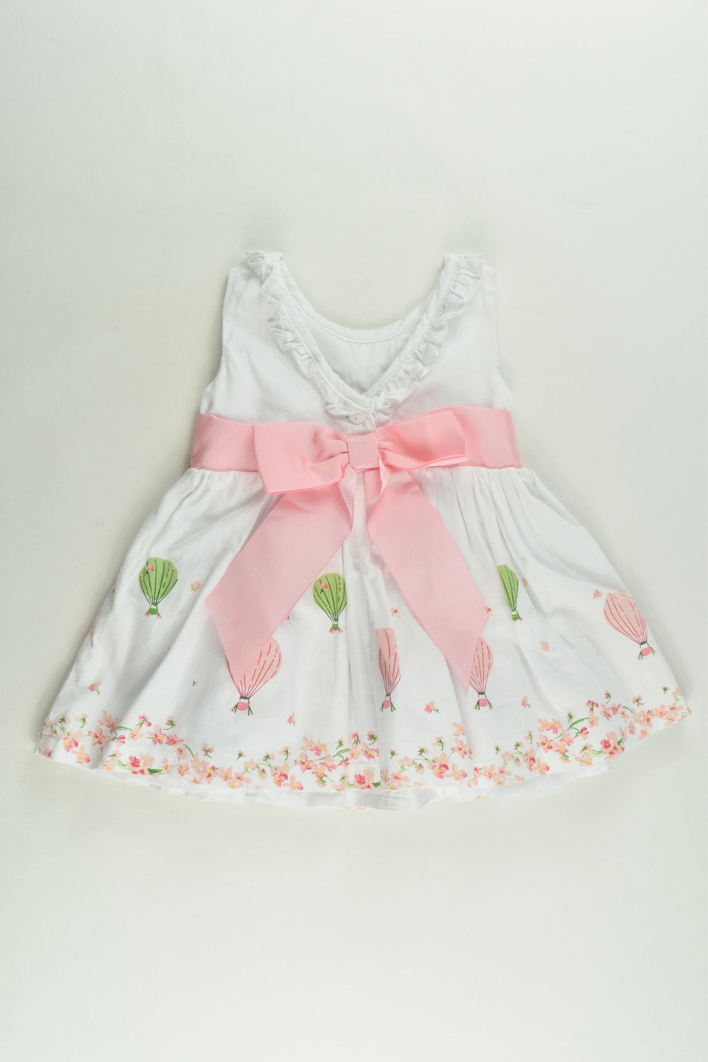 Ollie's Place Size 0000 (0-3 months) Lined Hot Air Balloons Dress