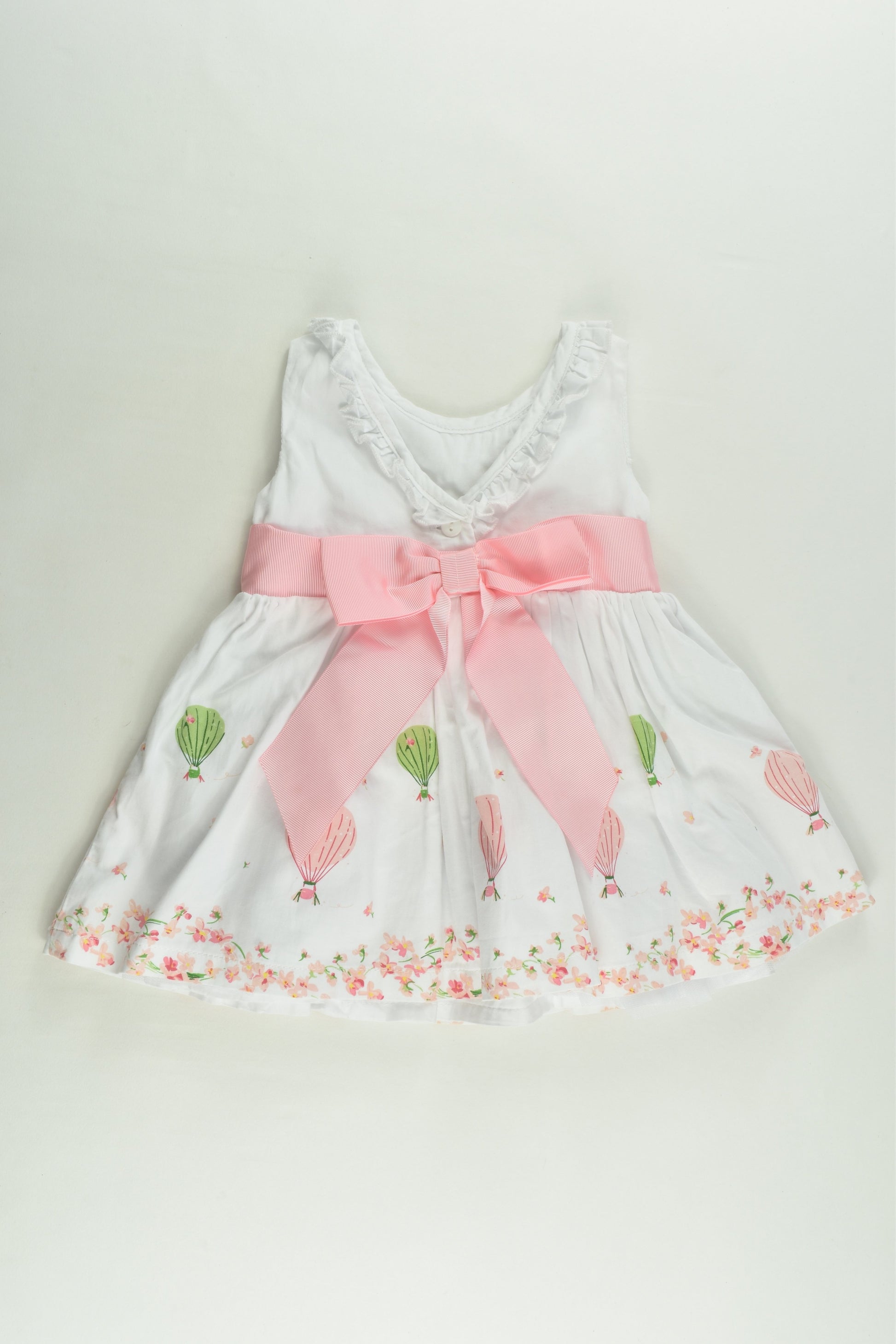 Ollie's Place Size 0000 (0-3 months) Lined Hot Air Balloons Dress
