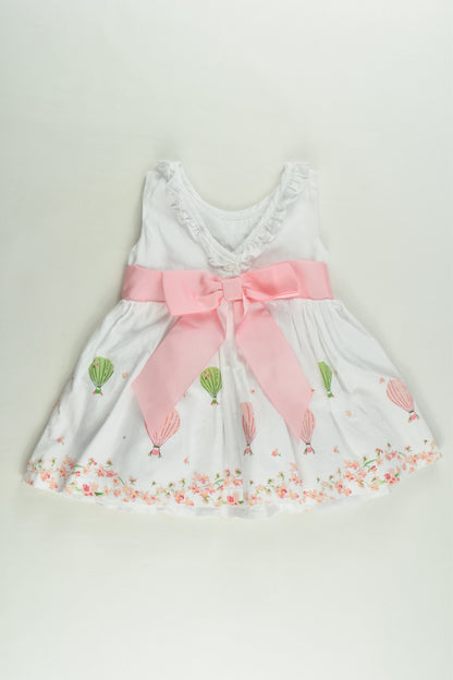 Ollie's Place Size 0000 (0-3 months) Lined Hot Air Balloons Dress