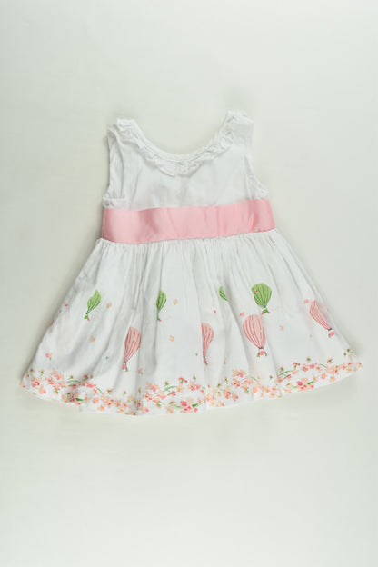 Ollie's Place Size 0000 (0-3 months) Lined Hot Air Balloons Dress